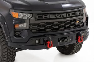 Chevrolet Silverado 1500 Bumper - Front - Rough Country - FXS - Mosaic Black - '23-'26